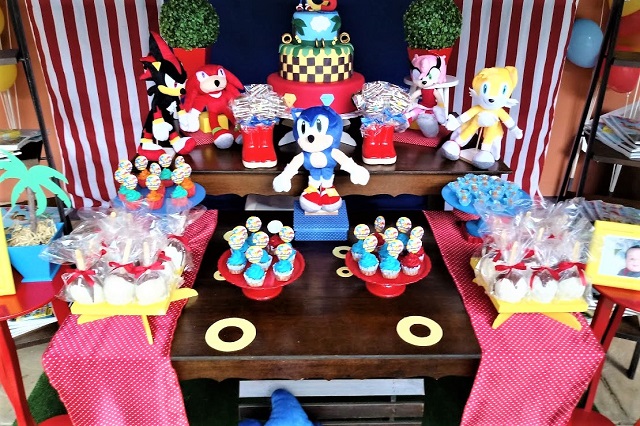 Decoração de Festa Sonic