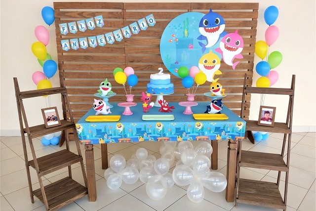 Decoração de Aniversário Infantil Baby Shark