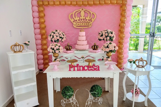Decoração de Festa de Aniversário Infantil Princesa