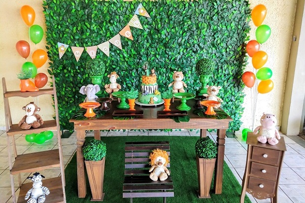 Decoração de Festa de Aniversário Infantil Safari