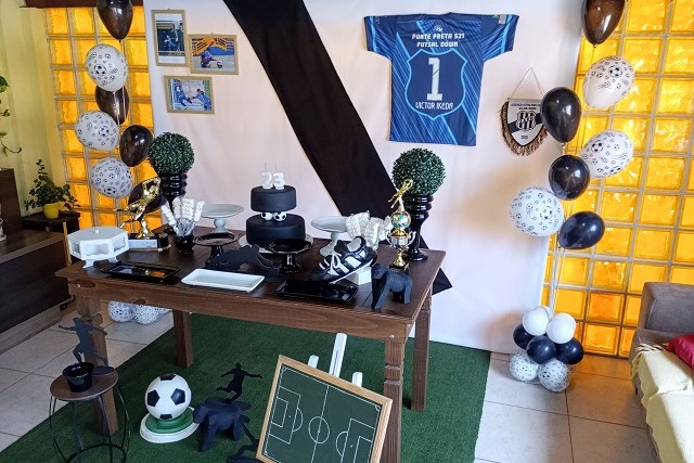 Decoração de Aniversário Ponte Preta