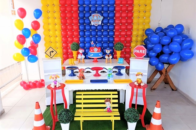 Decoração de Aniversário Infantil Patrulha Canina Menino